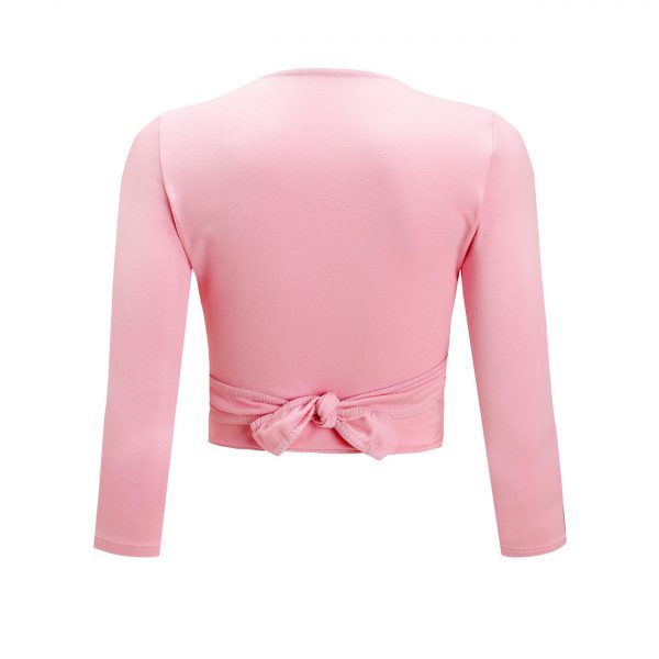 With a crossover wrap neckline and ¾ length sleeves, the Ballet